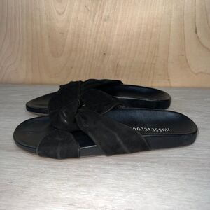 Musse & Cloud Valentine Black Twist Knot Sandals Women's 7